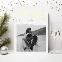 Cheers  Happy New Year Modern Chic Family 2 Photo