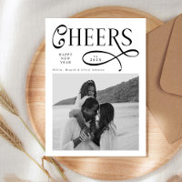 Cheers Happy New Year Modern Chic Family 2 Photo