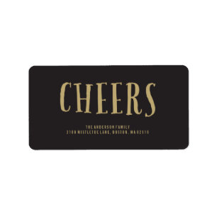 Cheers!   Holiday Address Labels
