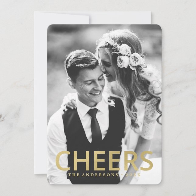 Cheers | Holiday Photo Card (Front)
