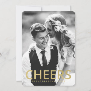 Cheers Holiday Photo Card