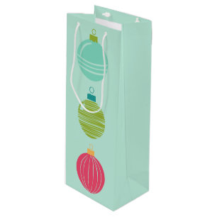 Cheers! Light Aqua Wine Gift Bag