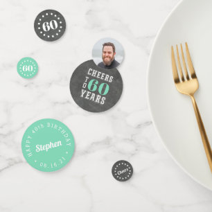 Cheers Milestone Birthday Custom Party Confetti