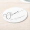 Cheers Minimal Black White Script Custom Wedding