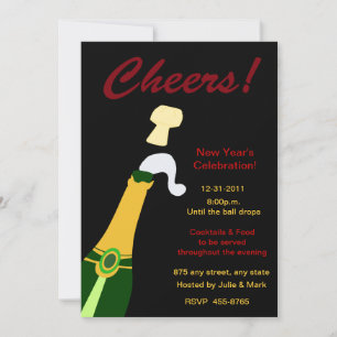 Cheers New Year's Invitation