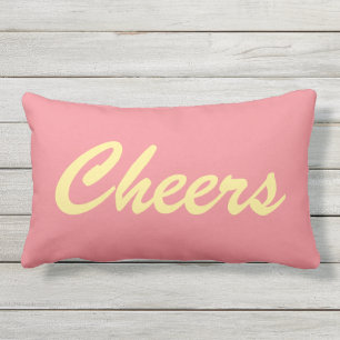 Cheers on Coral - Outside Lumbar Pillow