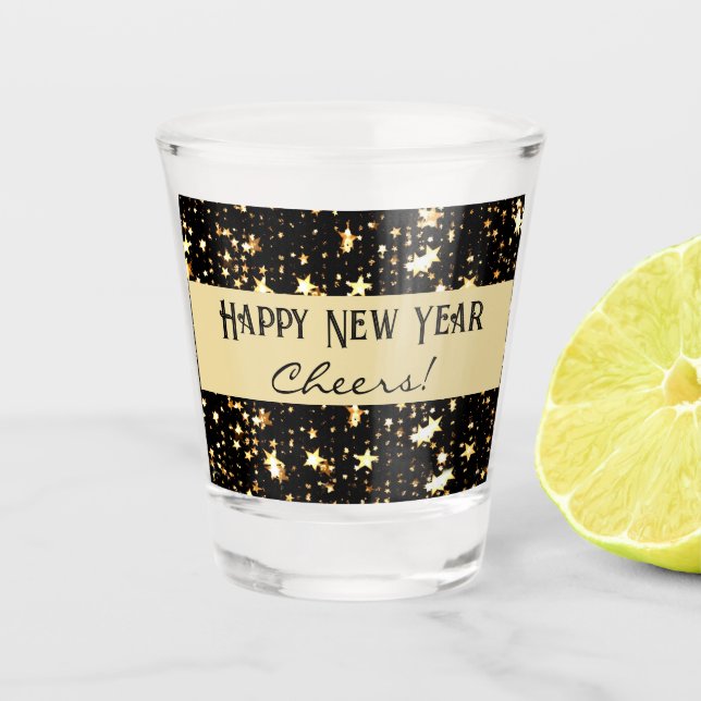 Cheers or Name | Happy New Year 1.5oz Shot Glass (Front)