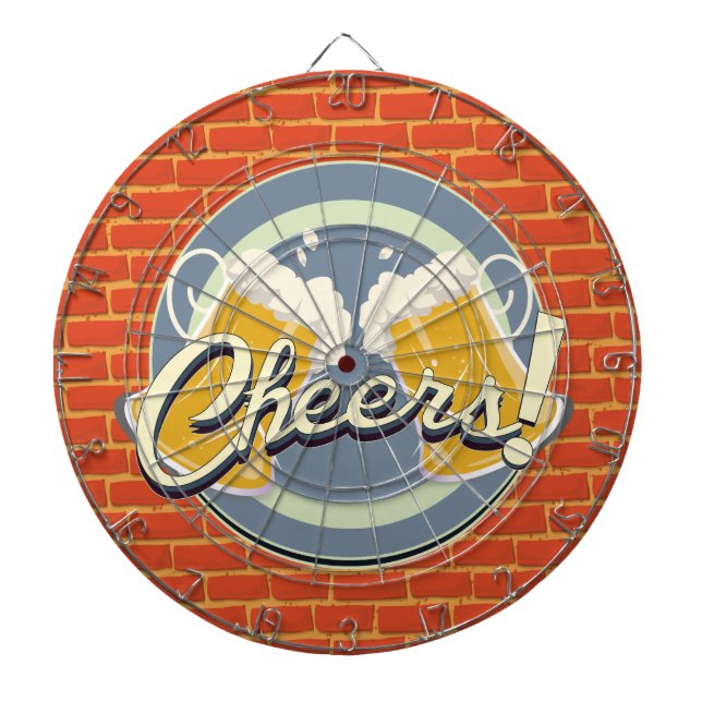 Cheers! Pub Sign Dartboard (Front)