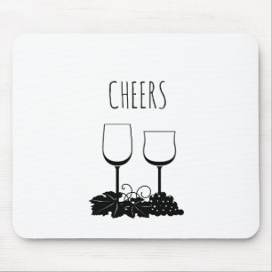 Cheers Rae Dunn Inspired Simple Mouse Pad