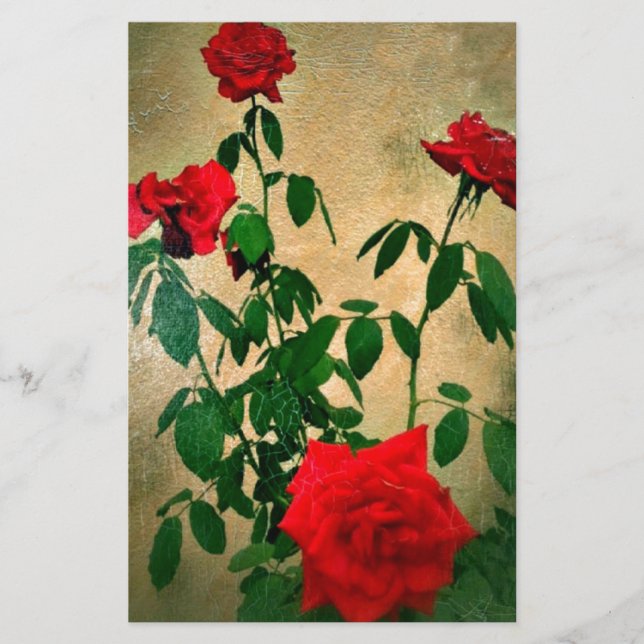 Cheers,Roses of Love_ Stationery (Front)