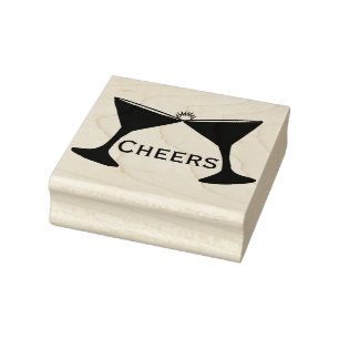 Cheers Rubber Stamp
