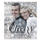 CHEERS Script Modern Custom Photo