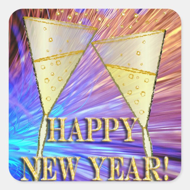 Cheers Square Sticker (Front)