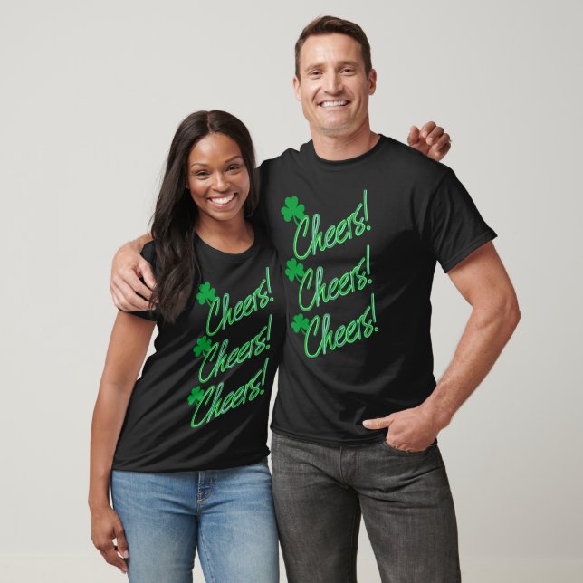 Cheers St Patrick's Irish funny drinking team beer T-Shirt (Unisex)