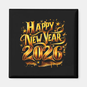 Cheers To 2026 Happy New Year Party Magnet