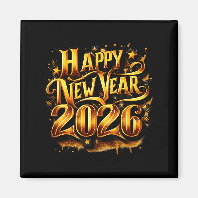Cheers To 2026 Happy New Year Party  Magnet (Front)