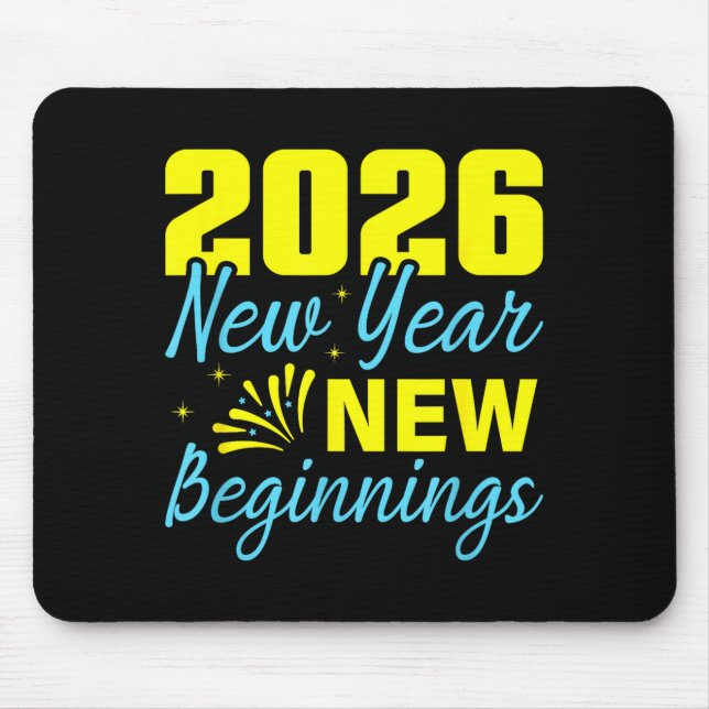 Cheers To 2026 Happy New Year Party New Beginning  Mouse Pad (Front)