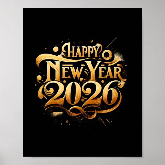 Cheers To 2026 Happy New Year Party Premium  Poster (Front)