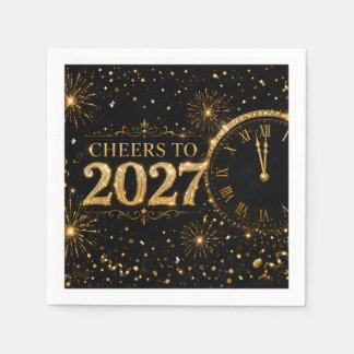 Cheers to 2027 napkin