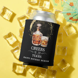 Cheers to 30 Years Whiskey Birthday Can Cooler
