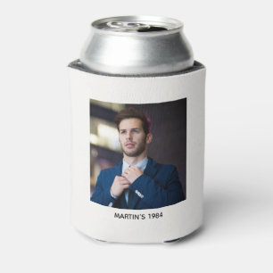 Cheers to 40th Birthday Elegant Funny off White  Can Cooler