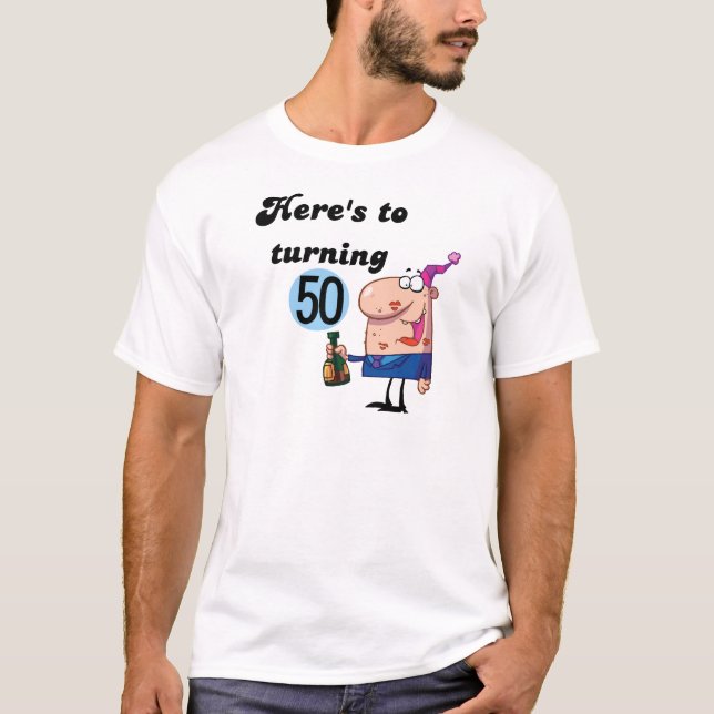 Cheers to 50 Birthday Tshirts and Gifts (Front)
