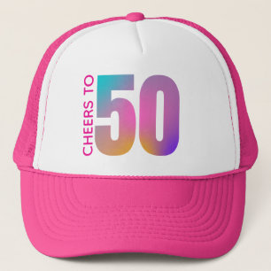 Cheers to 50 trucker hat
