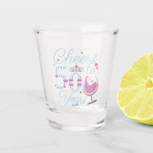 Cheers To 50 Years 50th Birthday Party Shot Glass