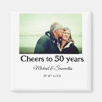 cheers to 50 years anniversary add name photo date
