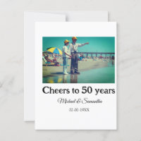 cheers to 50 years anniversary add name photo date