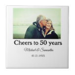 cheers to 50 years anniversary add name photo date tile<br><div class="desc">design</div>