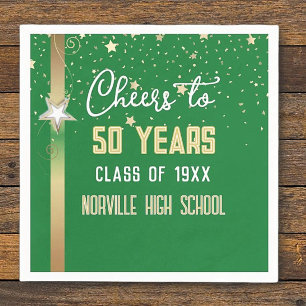 CHEERS to 50 Years! CUSTOM Class Reunion  Napkins
