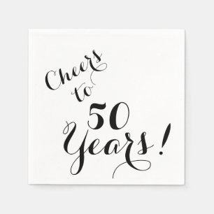 Cheers to 50 Years Paper Napkins