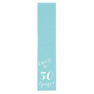 Cheers to 50 Years Table Runner
