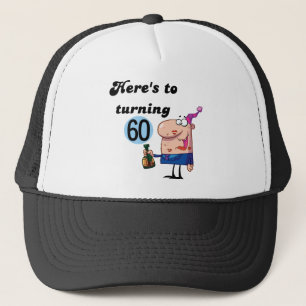 Cheers to 60 Birthday Tshirts and Gifts Trucker Hat