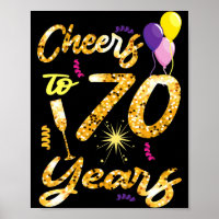 Cheers To 70 Years 1951 70th Birthday Gift