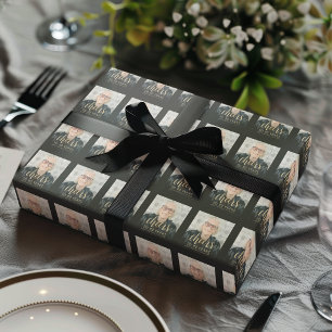 Cheers to 90 Photo 90th Birthday Wrapping Paper