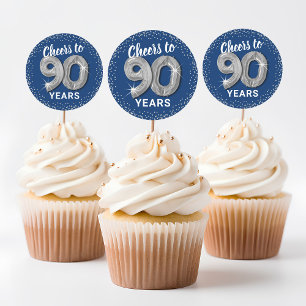 Cheers to 90 Years Adult Birthday Classic Round Sticker