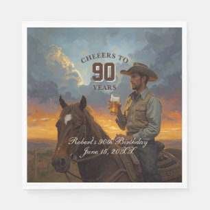 Cheers to 90 Years Napkin