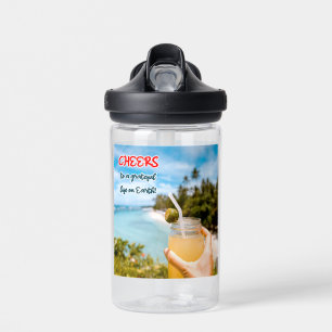 Cheers to a Grateful Life on Earth Water Bottle