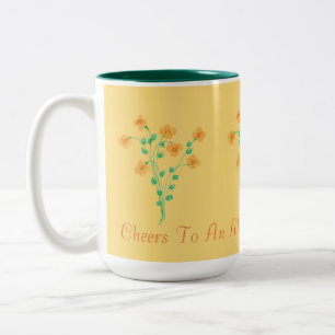 Cheers To An Absolutely Beautiful Day Two-Tone Coffee Mug