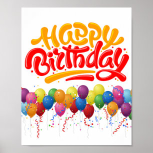 Cheers to Another Chapter: Happy Birthday Poster
