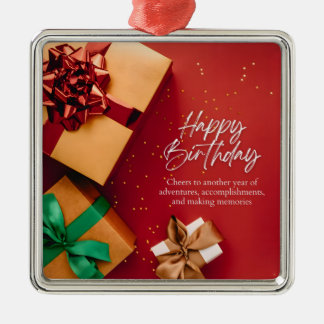 Cheers to Another Year Metal Ornament