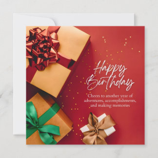 Cheers to Another Year Thank You Card
