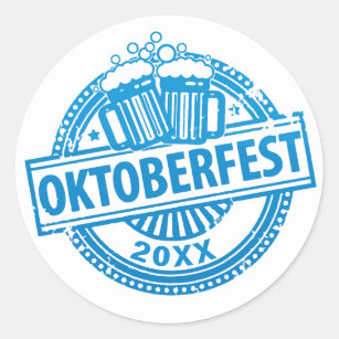 Cheers To Beer Oktoberfest Classic Round Sticker