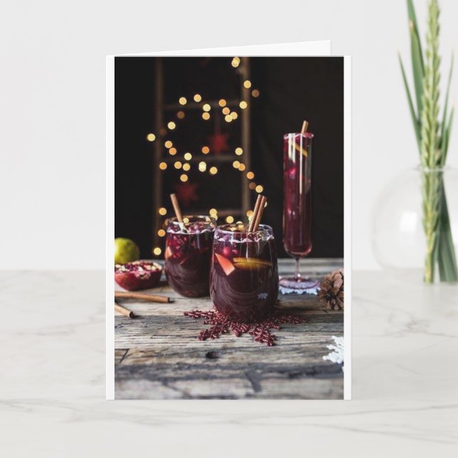 ***CHEERS TO CHRISTMAS HOLIDAY/THE NEW YEAR CARD (Front)