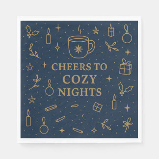 Cheers to Cozy Nights Paper Napkin