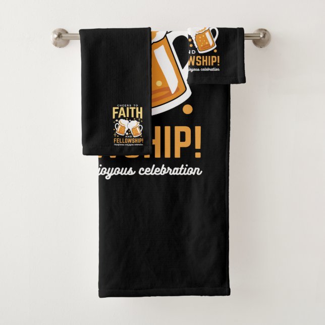 Cheers to Faith & Fellowship - Oktoberfest  Bath Towel Set (Insitu)