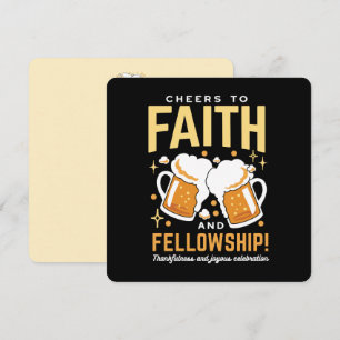 Cheers to Faith & Fellowship - Oktoberfest  Holiday Card