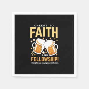 Cheers to Faith & Fellowship - Oktoberfest  Napkin